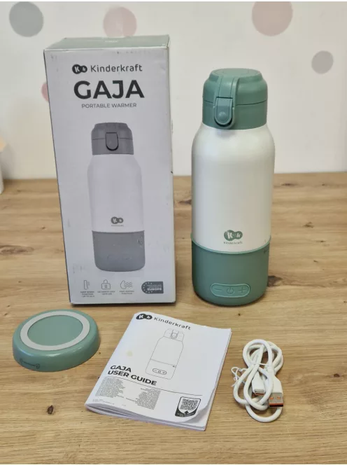 Kinderkraft GAJA mobil cumisüveg-melegítő 2 az 1-ben termosz 500 ml OUTLET termék