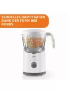 Chicco Easy Meal multifunkciós bébiételkészítő – gőzpároló, turmixgép és ételmelegítő OUTLET termék