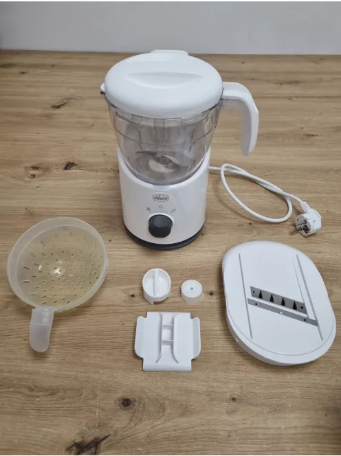 Chicco Easy Meal multifunkciós bébiételkészítő – gőzpároló, turmixgép és ételmelegítő OUTLET termék