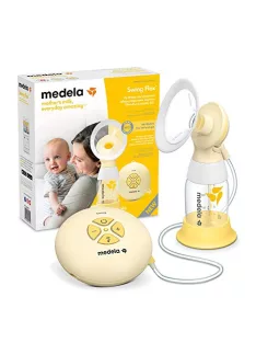   Medela Swing Flex elektromos mellszívó – kompakt kialakítás – PersonalFit Flex mellszívó tölcsérekkel és Medela OUTLET termék