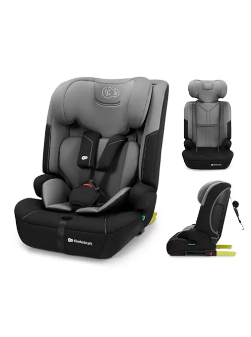 Kinderkraft SAFETY FIX 3 PRO gyerekülés, i-Size 76-150 cm, 9-36 kg,szürke OUTLET termék
