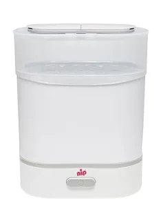   Nip sterilizáló cumisüvegekhez, gőzsterilizátor 6 cumisüveghez és tartozékokhoz, fehér OUTLET termék