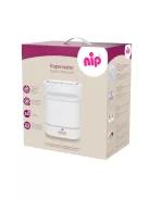 Nip sterilizáló cumisüvegekhez, gőzsterilizátor 6 cumisüveghez és tartozékokhoz, fehér OUTLET termék