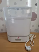 Nip sterilizáló cumisüvegekhez, gőzsterilizátor 6 cumisüveghez és tartozékokhoz, fehér OUTLET termék