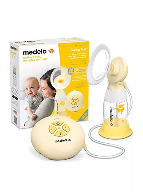 Medela Swing Flex elektromos mellszívó – kompakt kialakítás – PersonalFit Flex mellszívó tölcsérekkel és Medela OUTLET termék