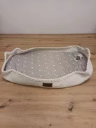 Pelenkázó babakosár utazó pelenkázó alátéttel – puha, hordozható, vízlepergető huzattal, OUTLET termék