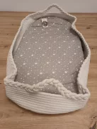 Pelenkázó babakosár utazó pelenkázó alátéttel – puha, hordozható, vízlepergető huzattal, OUTLET termék