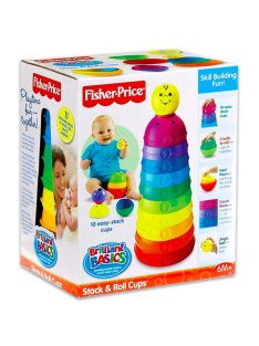 Fisher-Price fejlesztõ játék színes csészepiramis W4472