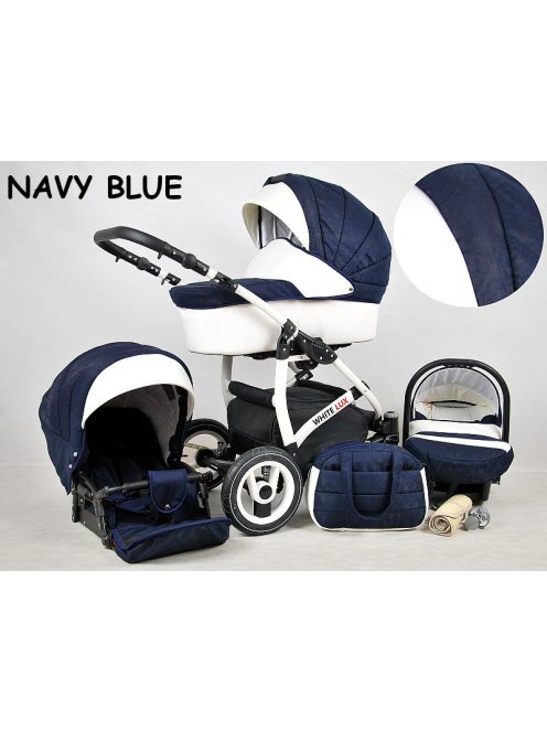 White Lux Multifunkciós babakocsi Navy Blue