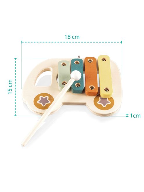 Zopa fa játék xilofon Kisautó