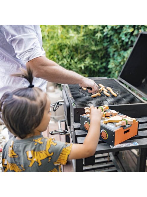 Zopa fa játék BBQ grill szett