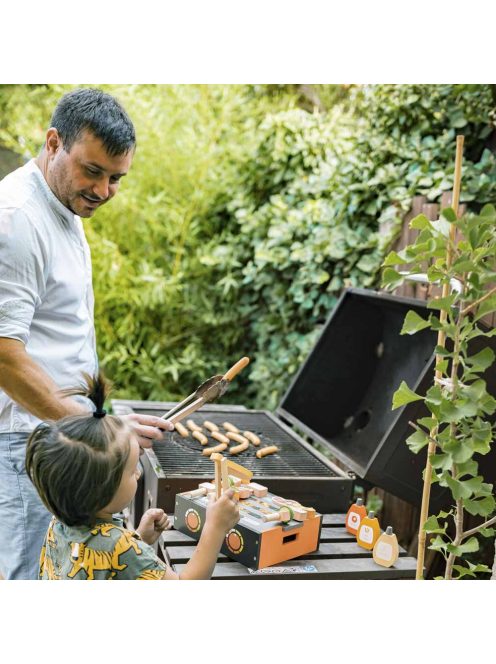 Zopa fa játék BBQ grill szett