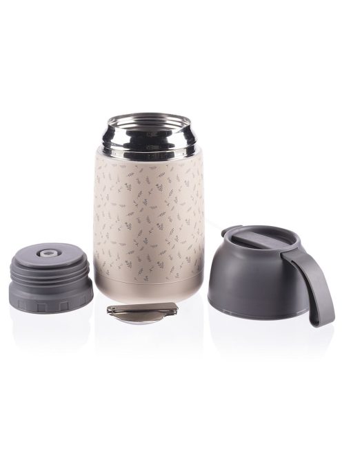 Zopa étel termosz - rozsdamentes acél, szilikon fogantyúval 620 ml Flowers