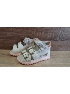 Asso lányka bőr szandál-fehér mintás 21-es méret