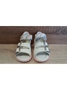 Asso lányka bőr szandál-fehér mintás 21-es méret