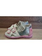 Asso lányka bőr szandál-ezüstös virágos 24-es méret