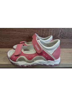   Asso lányka bőr szandál tépőzáras rózsaszín 30-as méret