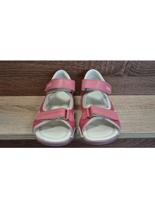 Asso lányka bőr szandál tépőzáras rózsaszín 30-as méret
