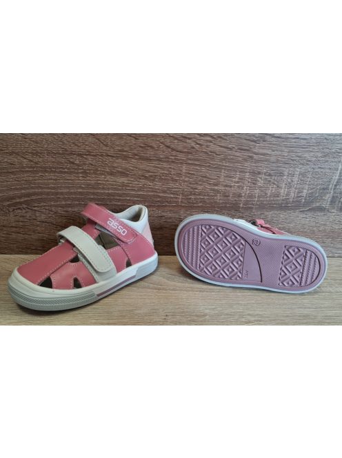 Asso bőr lányka zárt orrú szandálcipő 20-as méret