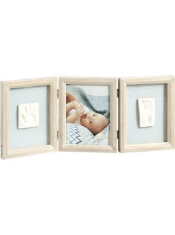 Babanapló, baba képkeret, gipsz