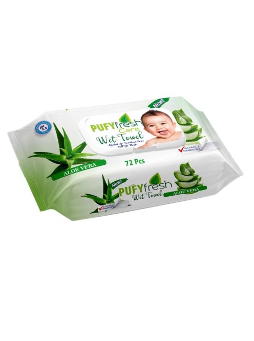 Pufy Fresh 72 db-os kuoakos popsitörlő-Aloe Vera